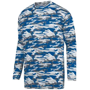 Augusta Youth Mod Camo Long-Sleeve Wicking Tee