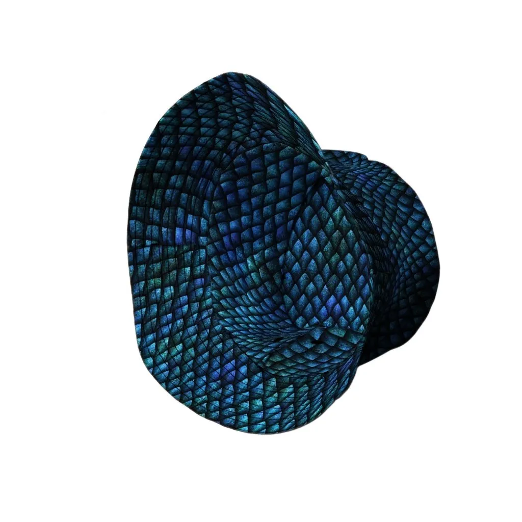 Blue Purple Dragon Scales Bucket Hat