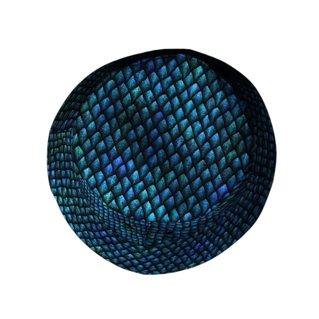 Blue Purple Dragon Scales Bucket Hat