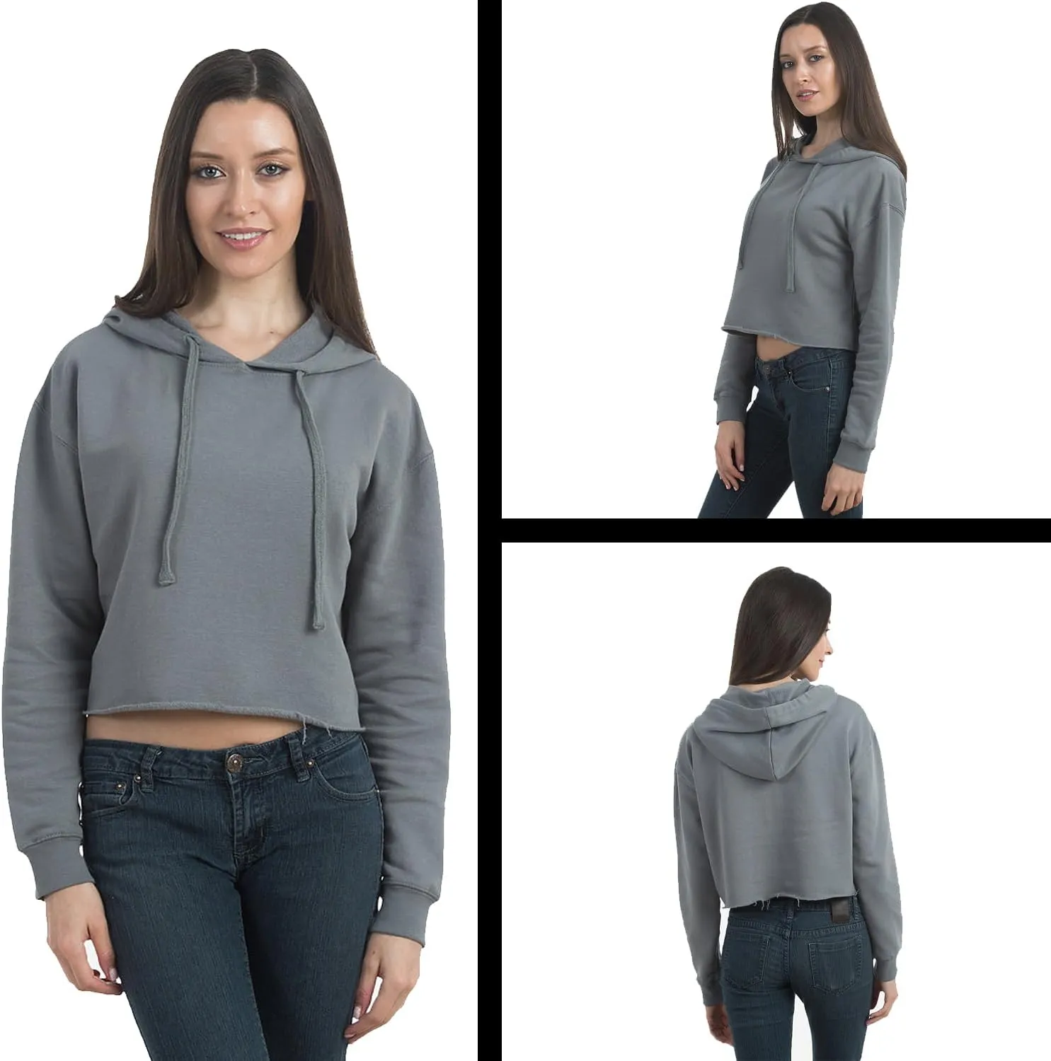 Boots On Da Ground Folding Fan Cropped Fleece Hoodie, Soft & Cozy, Trendy Fit
