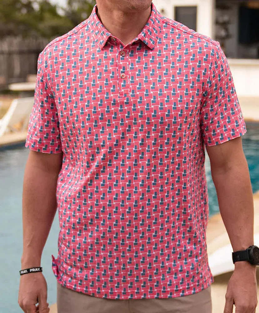 Burlebo - American Flags Performance Polo