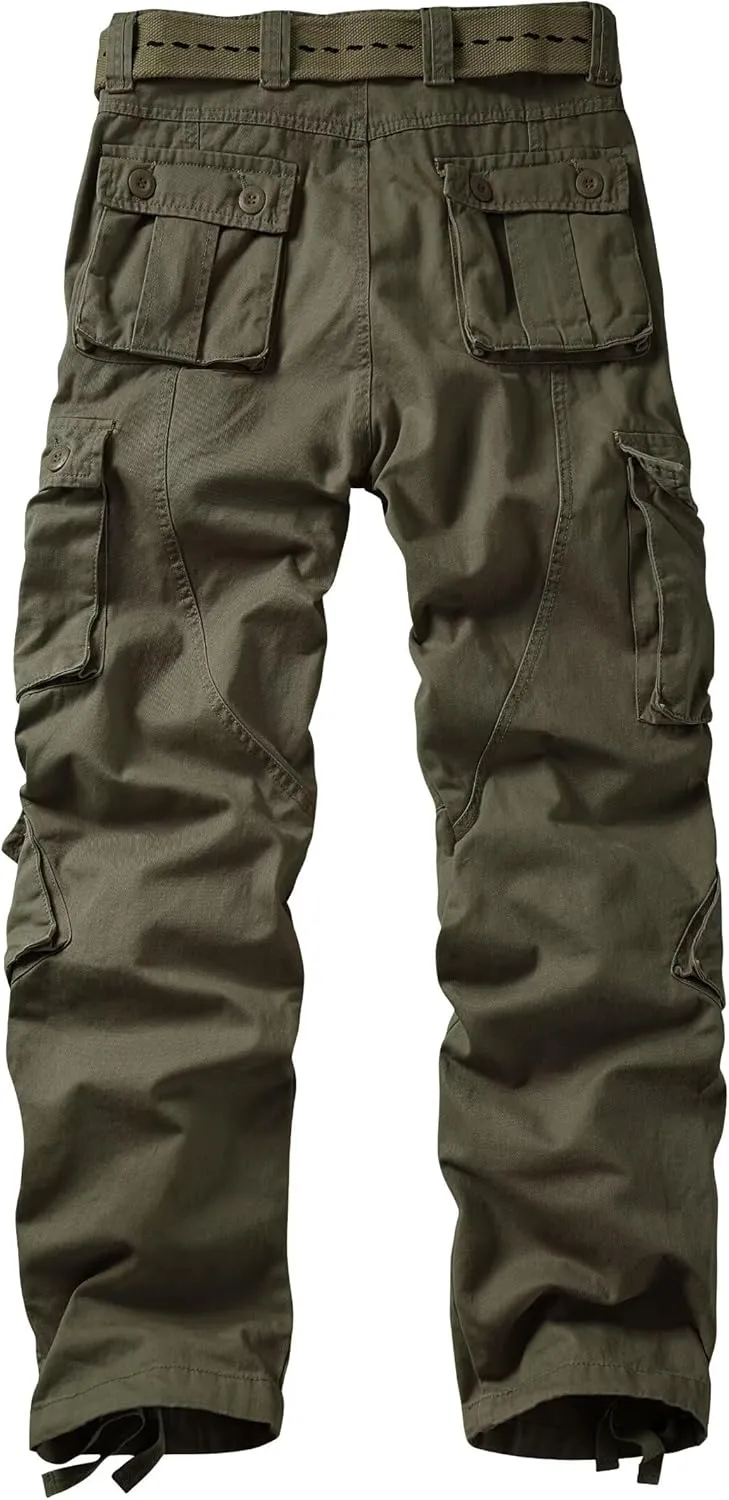 Cargo Pants Women, Camo Hiking Pants, Casual Y2K Parachute Pants with Zipper Pockets