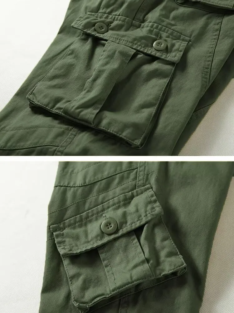 Cargo Pants Women, Camo Hiking Pants, Casual Y2K Parachute Pants with Zipper Pockets