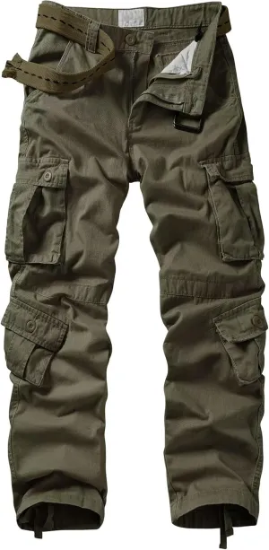 Cargo Pants Women, Camo Hiking Pants, Casual Y2K Parachute Pants with Zipper Pockets