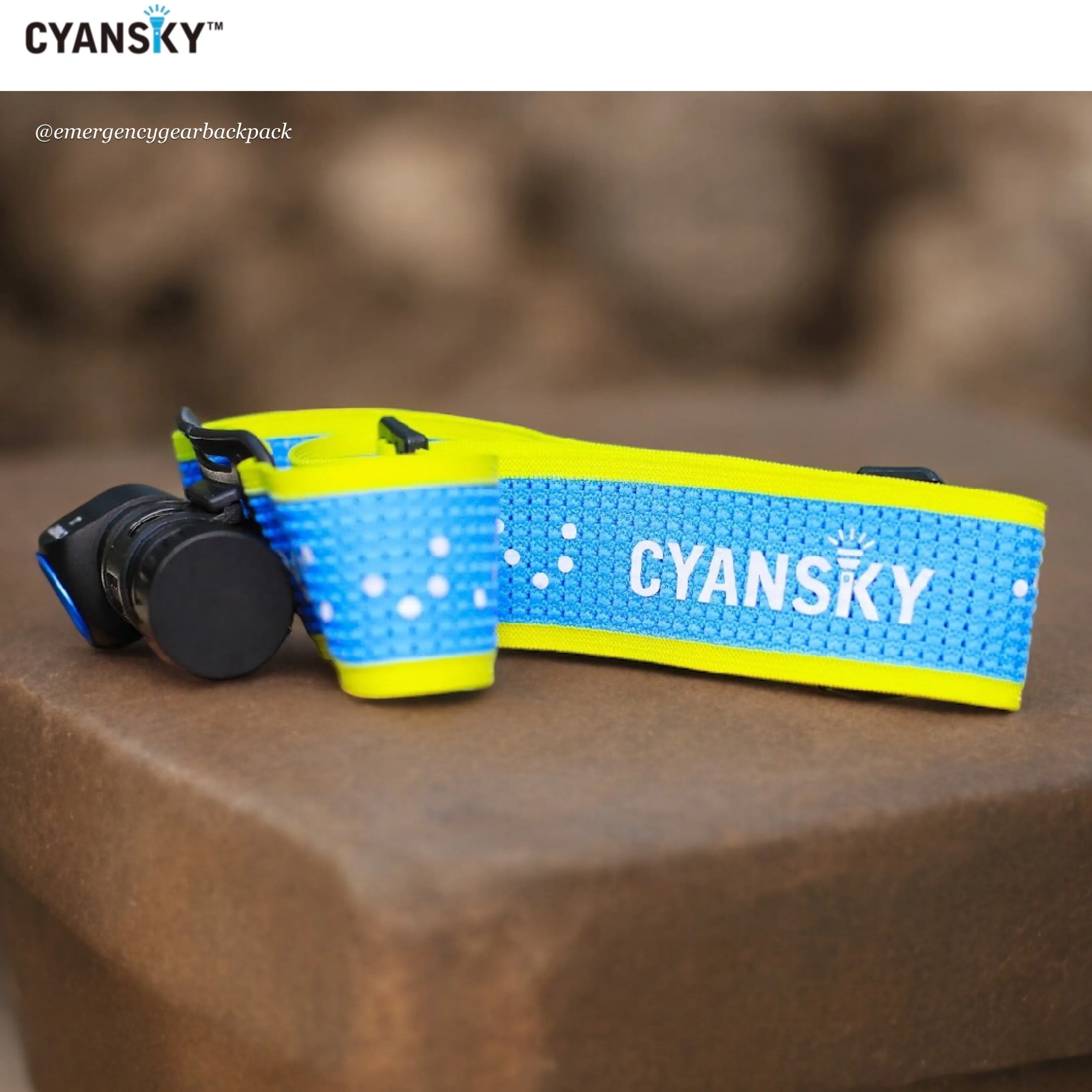 Cyansky L2 Lightweight Trail Running Headlamp 1300LMS 176M