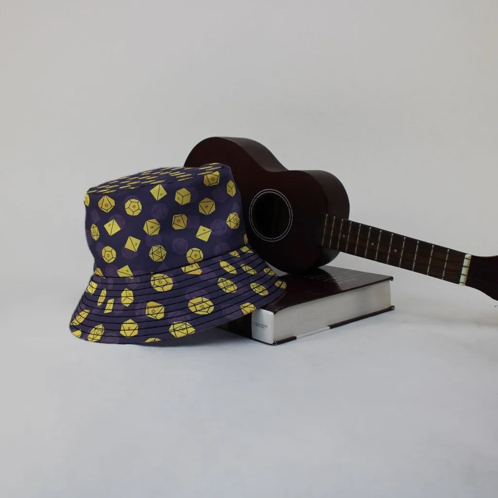 Dnd High Roller Gold Dice Bucket Hat