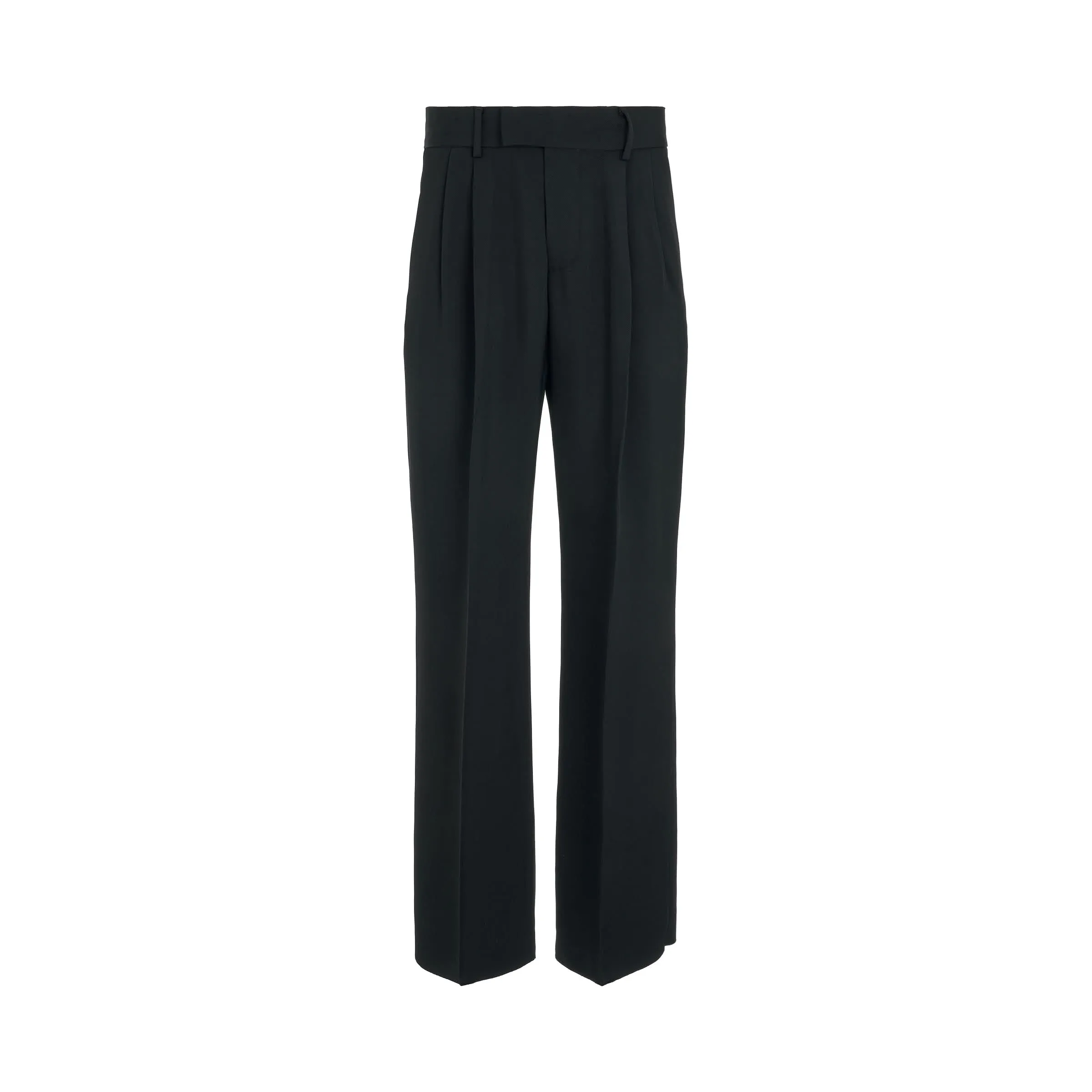 Double Pleated Pants in Black