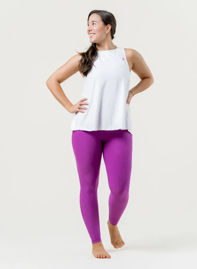 Featherweight Open Up Tank - Cloud White