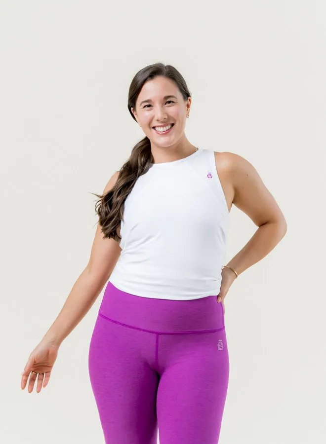 Featherweight Open Up Tank - Cloud White