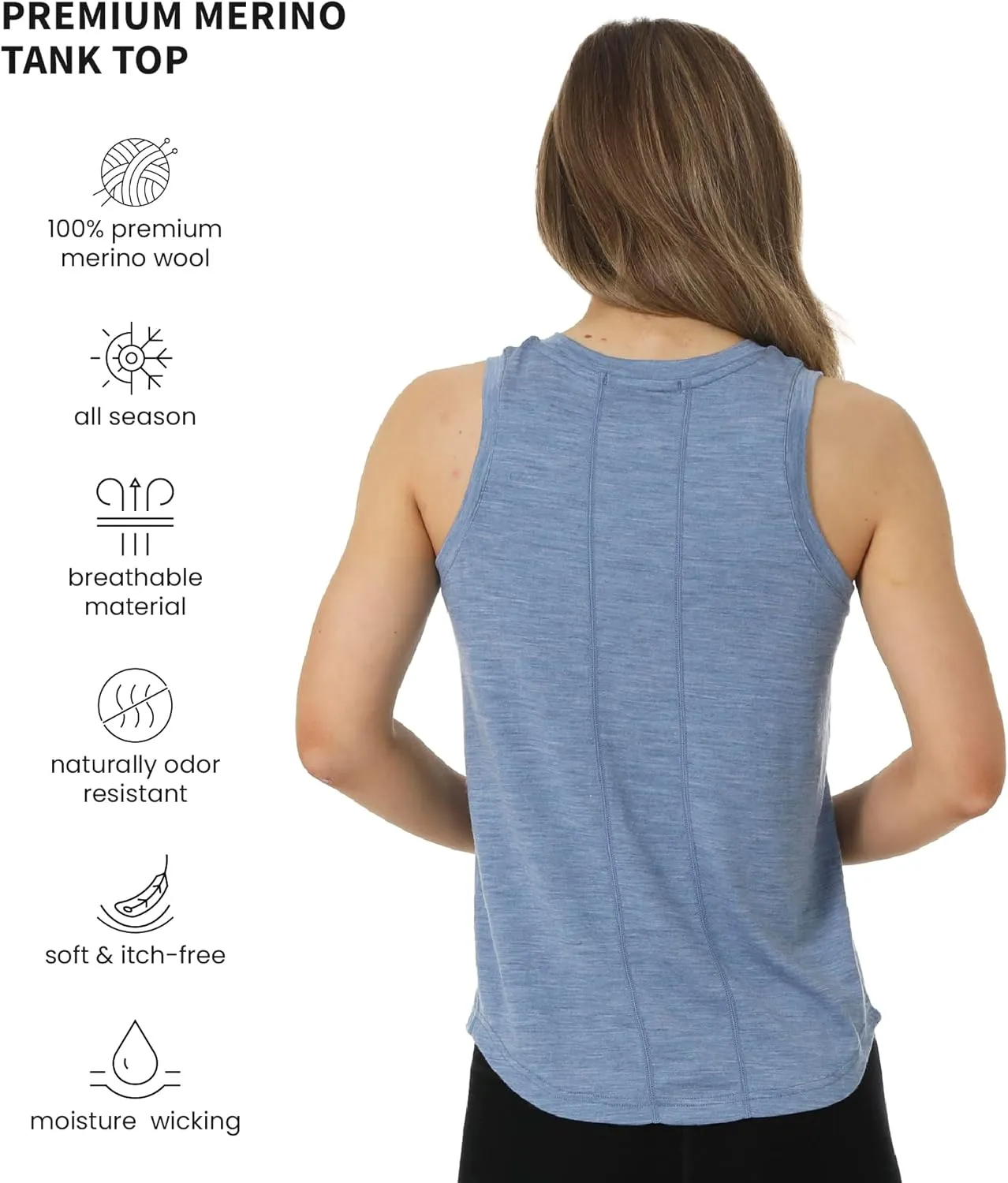 Merino.tech Merino Wool Shirt Women - 100% Merino Wool Base Layer Women Short Sleeve Tee