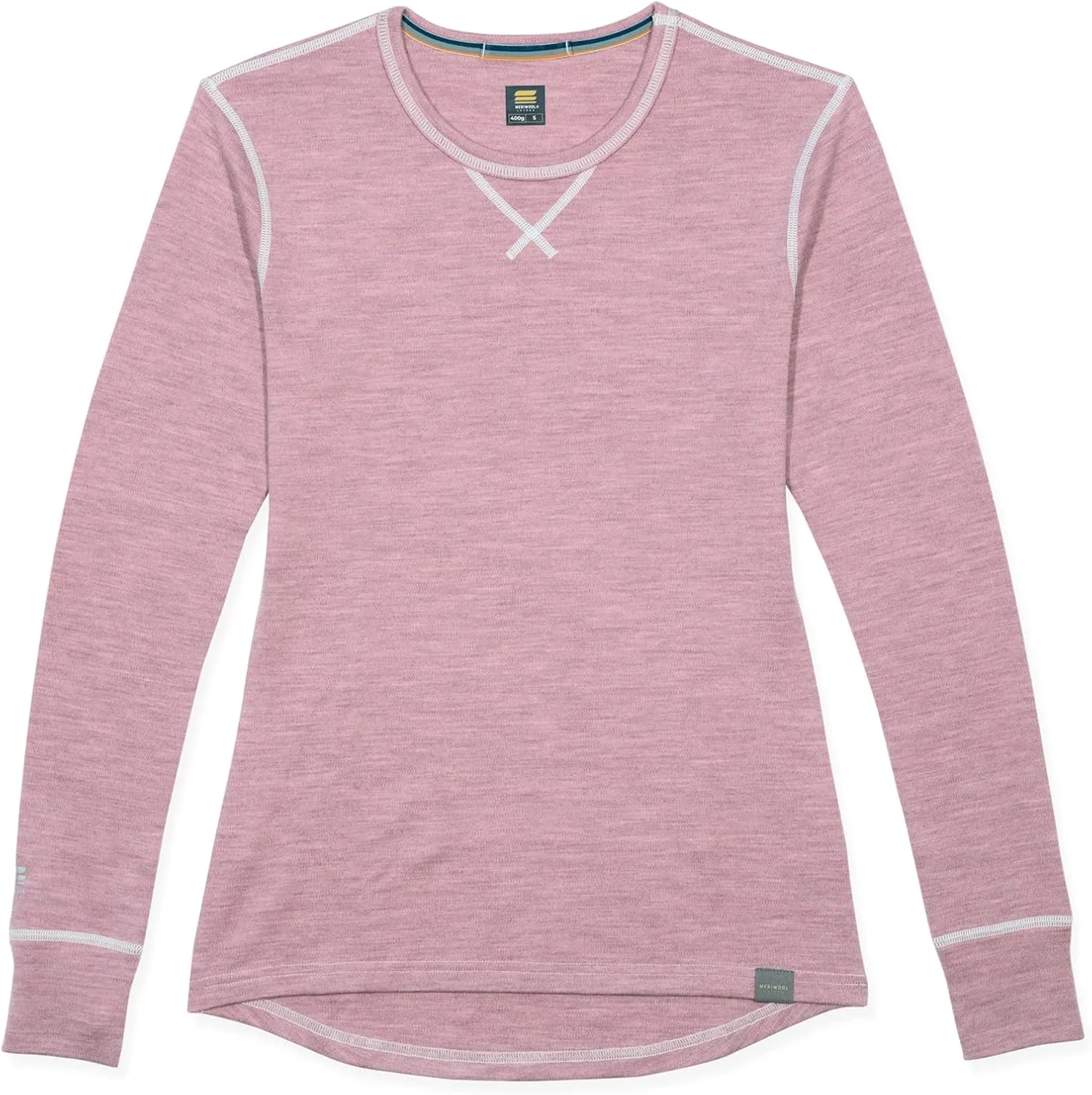 MERIWOOL Womens Base Layer 100% Merino Wool Heavyweight 400g Thermal Shirt for Women