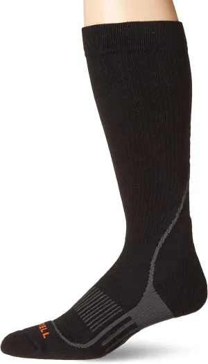 Merrell Men's and Women's Graduated Compression Hiker Over the Calf Socks OTC with CoolMax and ThermoLite Technology
