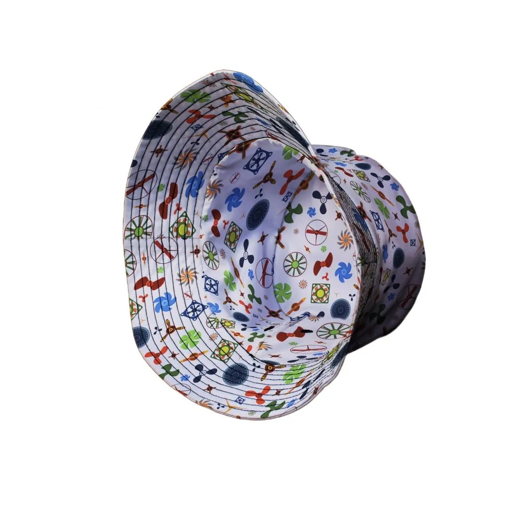 Propeller Party Tan Aviation Bucket Hat