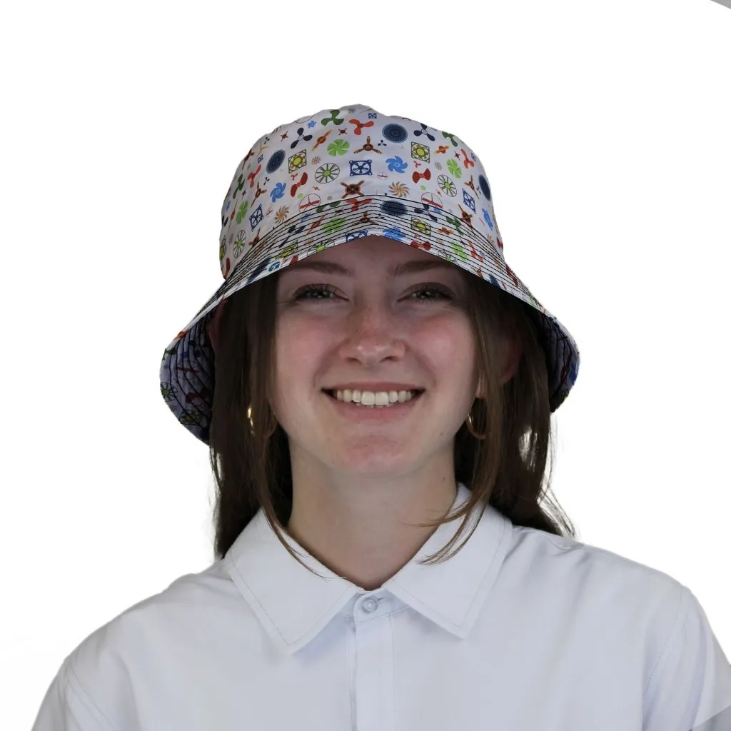 Propeller Party Tan Aviation Bucket Hat
