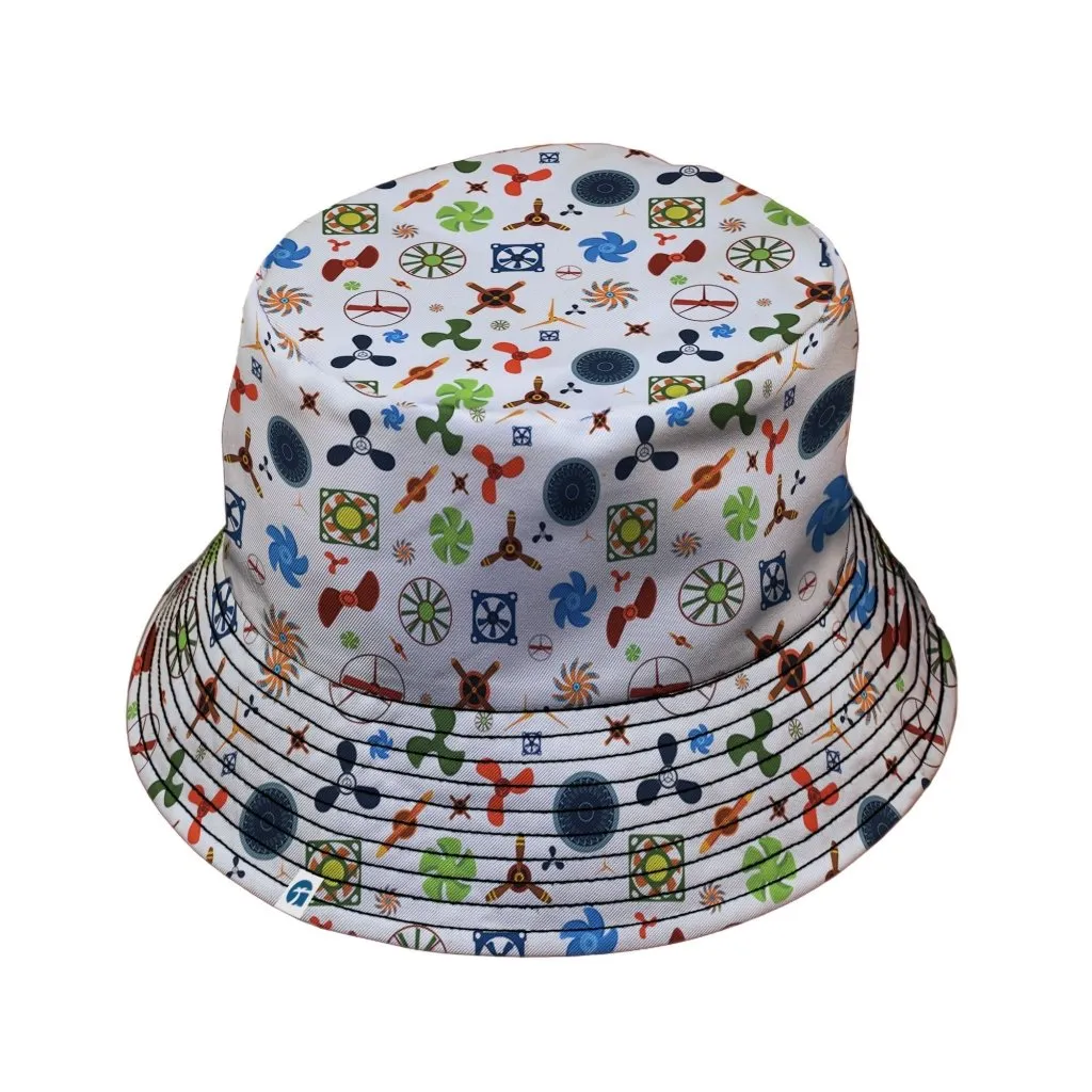 Propeller Party Tan Aviation Bucket Hat