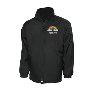 Rainbow with Clouds Waterproof Jacket