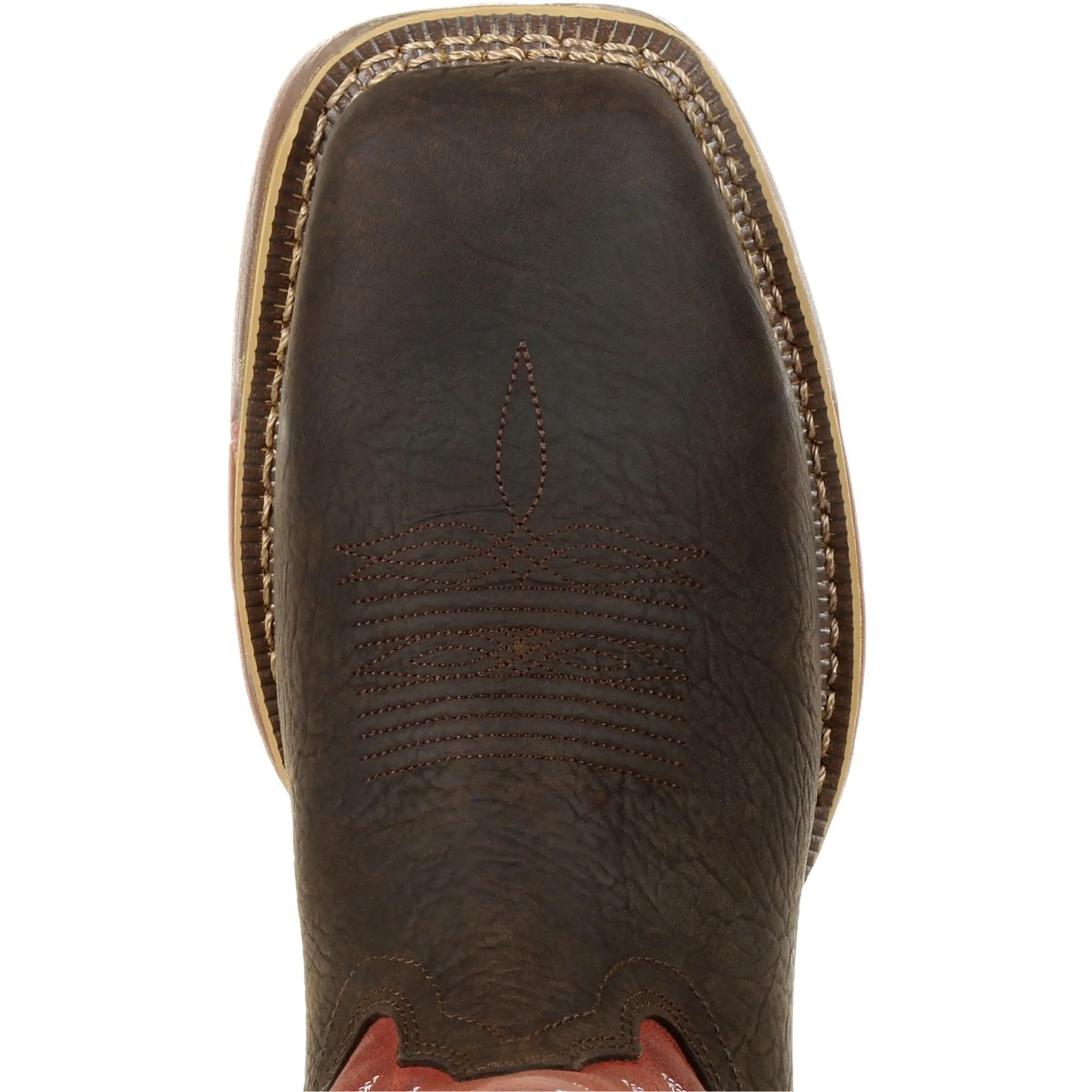Rocky Men's Long Range 11" Comp Toe WP Western Work Boot- Red- RKW0319