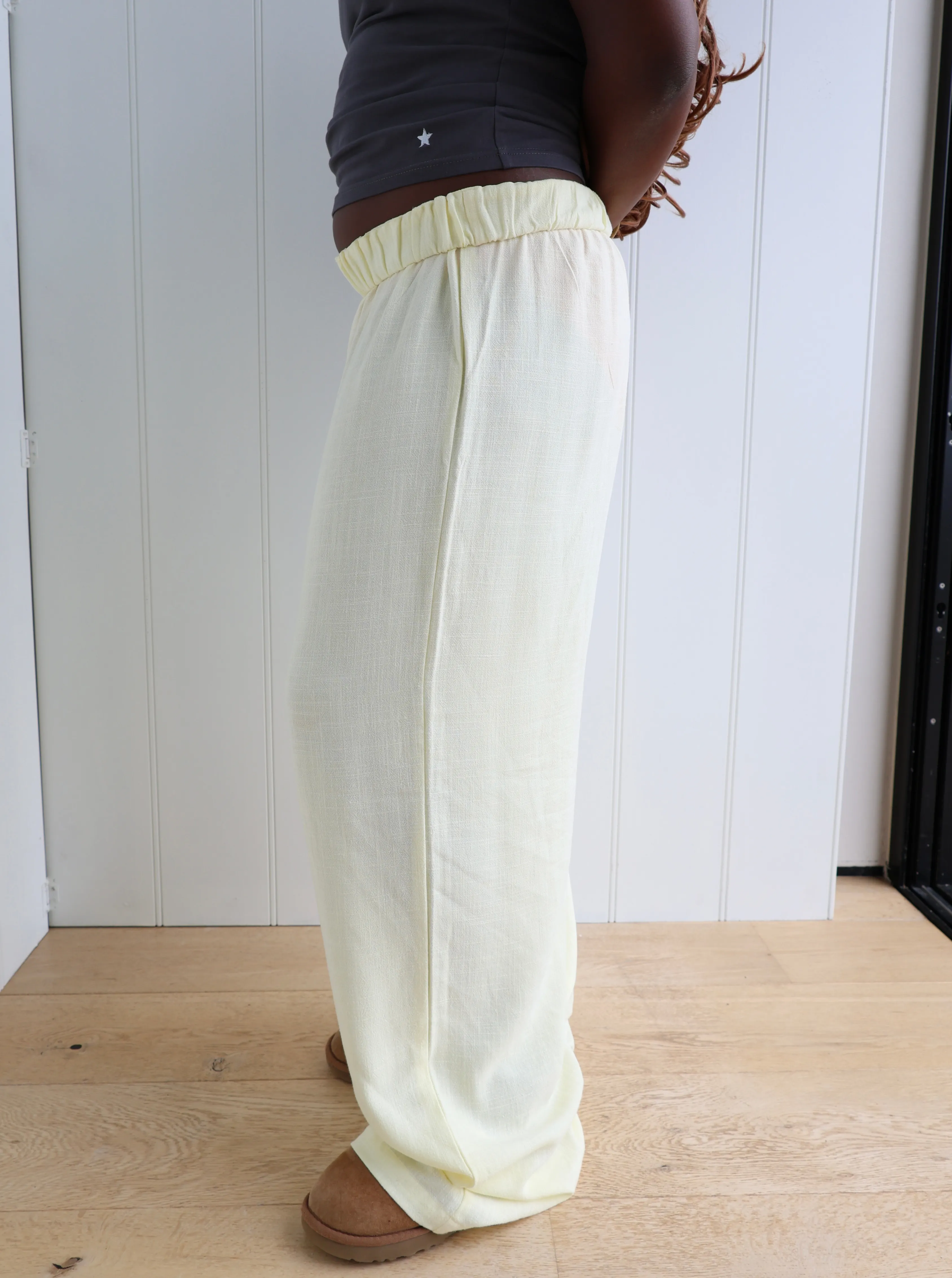 Sophia Pants Pale Yellow