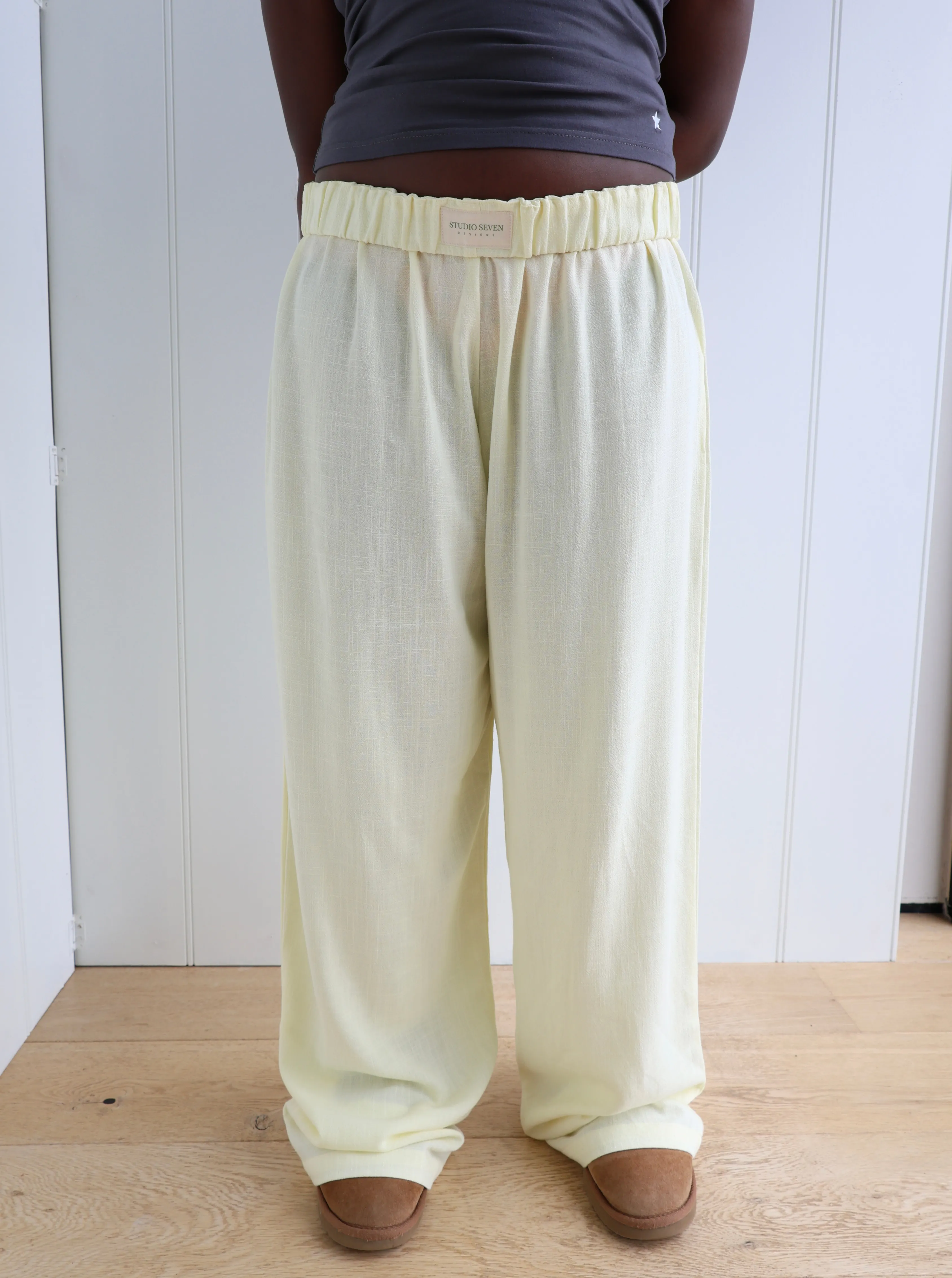 Sophia Pants Pale Yellow