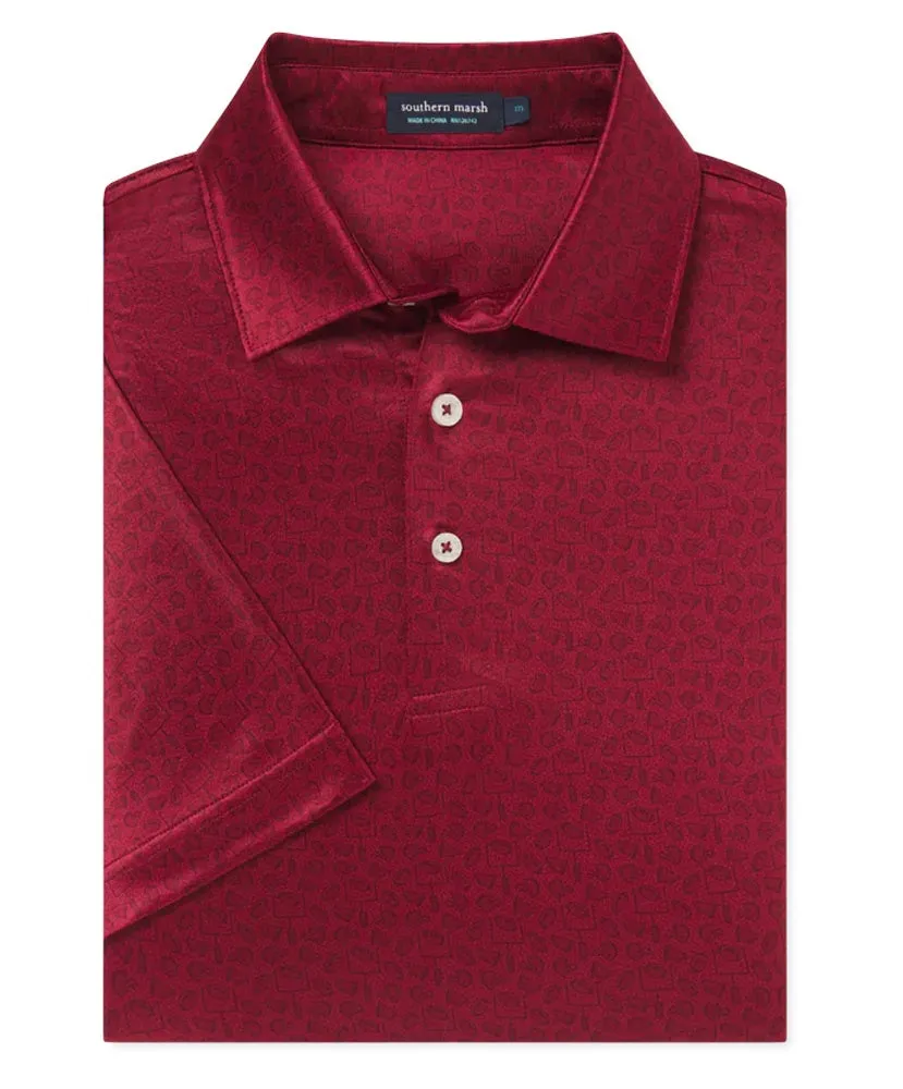 Southern Marsh - Maroon Goal Line Polo