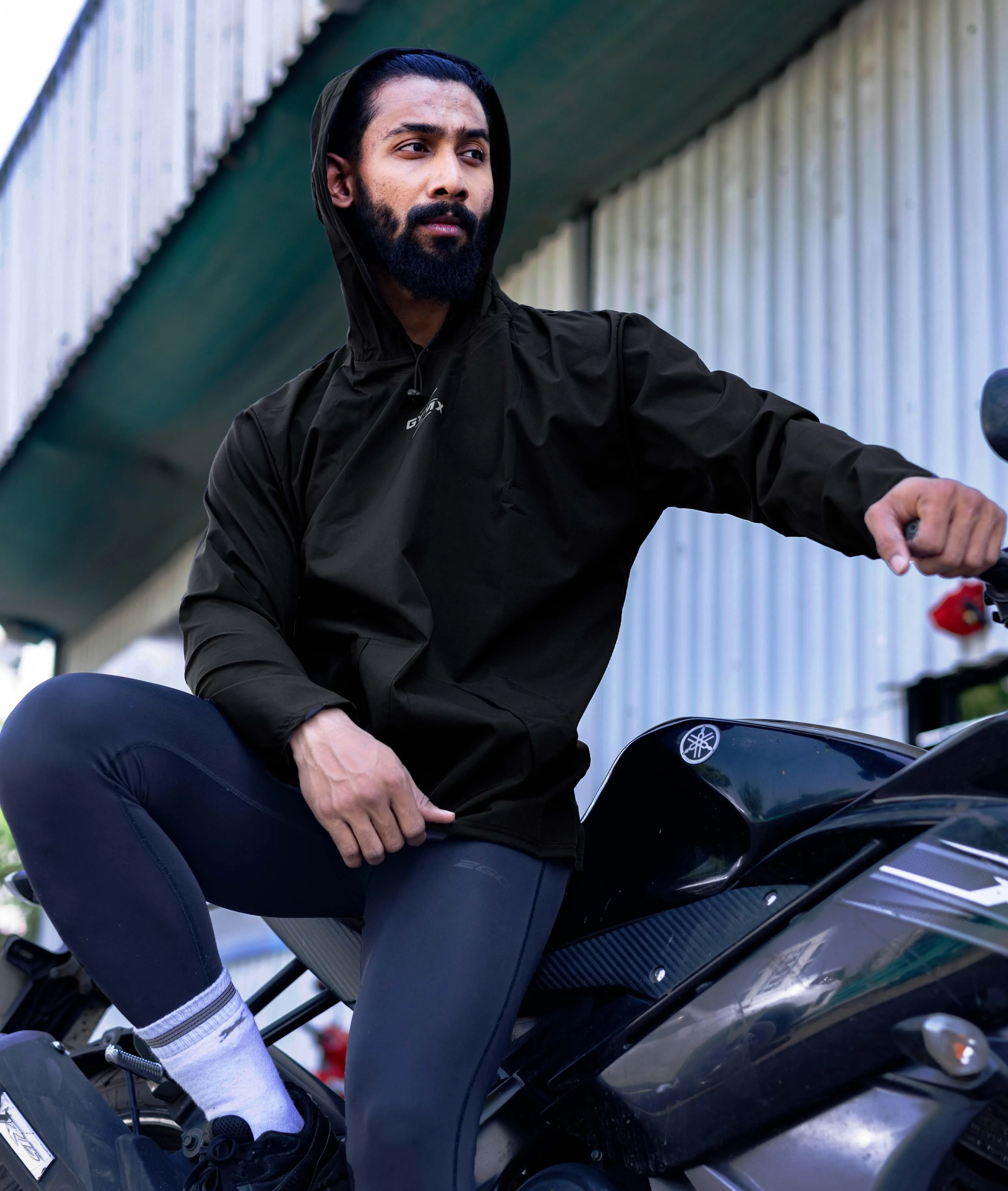 Storm Waterproof Jacket 2.0- Wicked Black (with rainproof phone pockets)