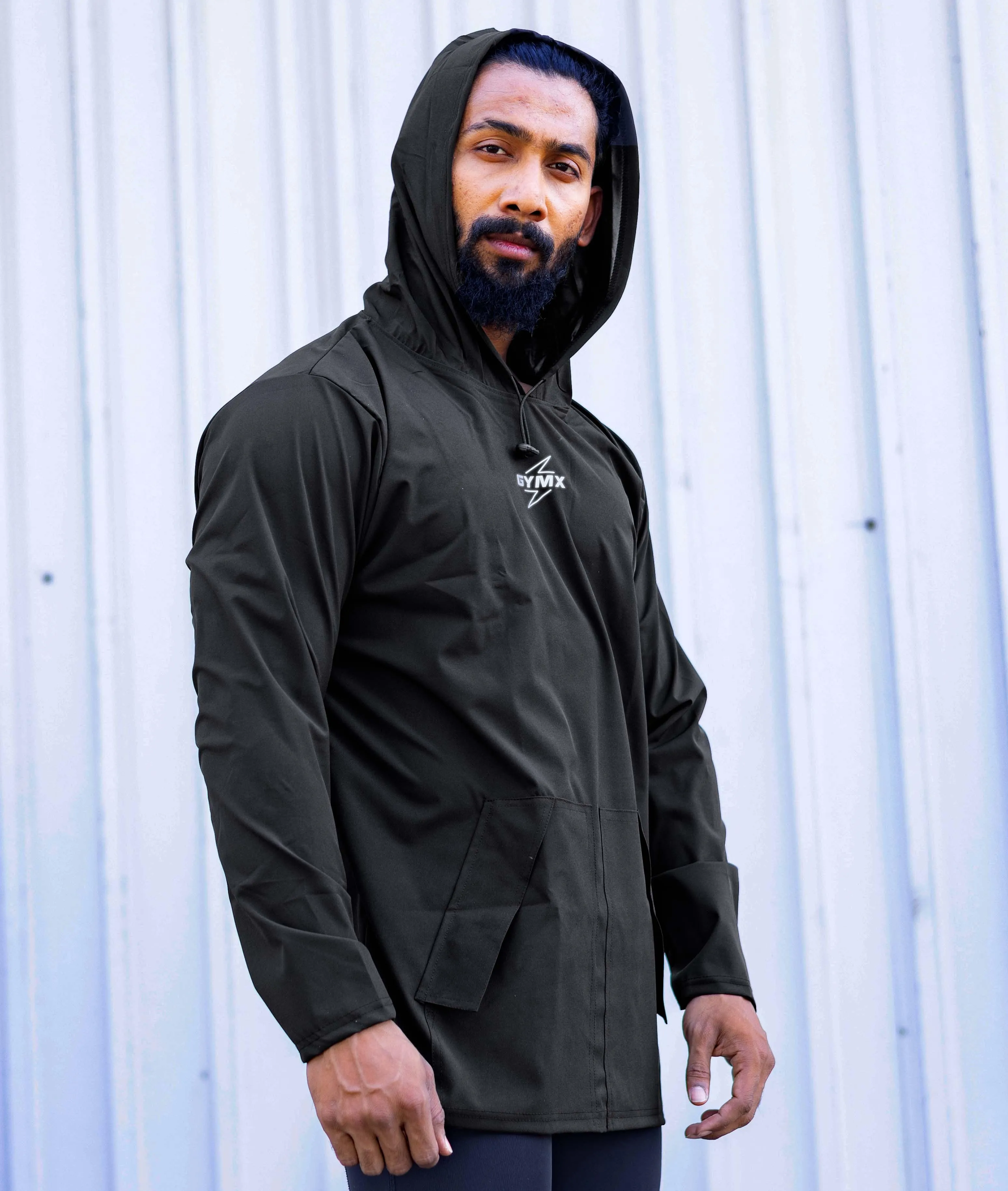 Storm Waterproof Jacket 2.0- Wicked Black (with rainproof phone pockets)