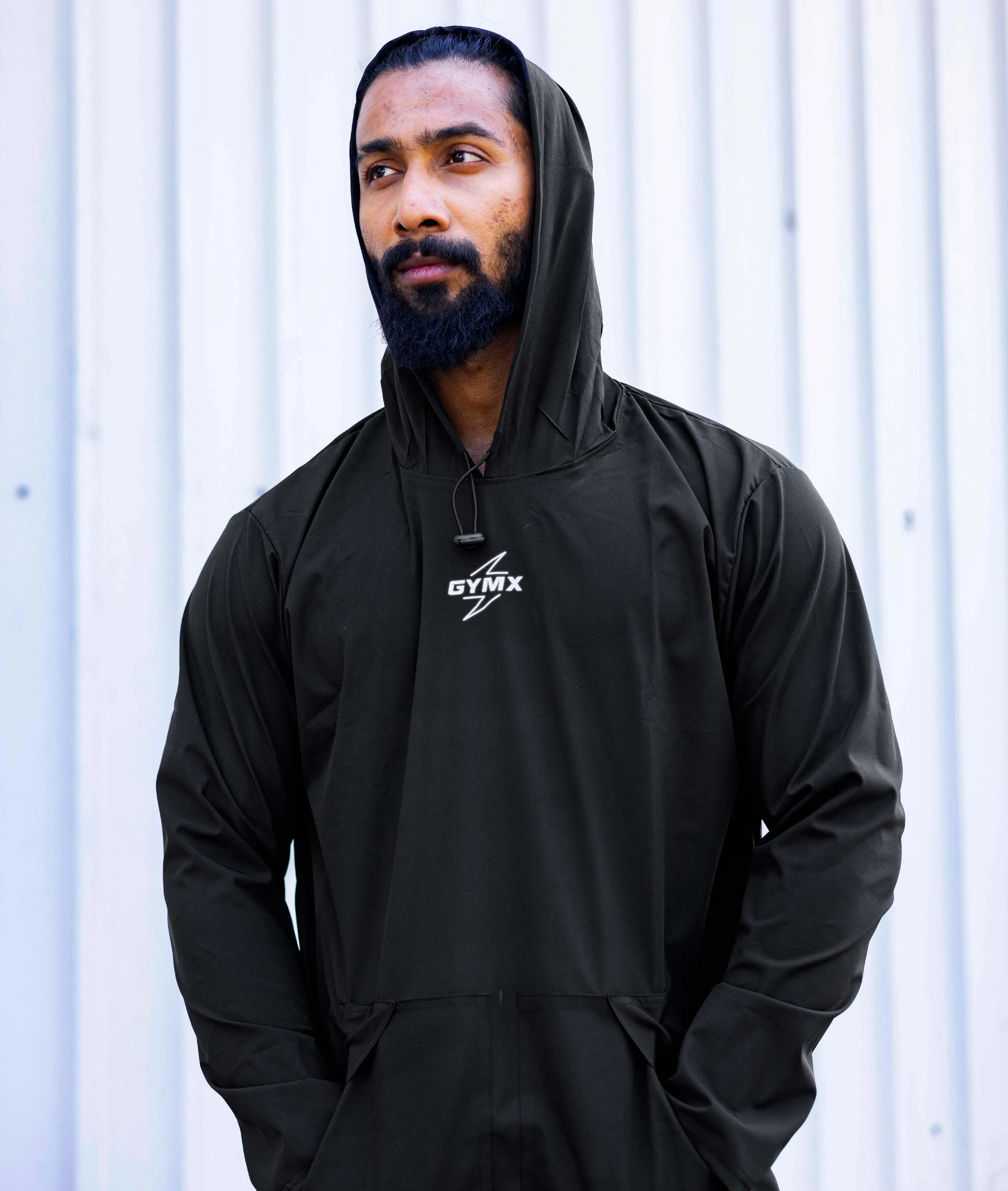 Storm Waterproof Jacket 2.0- Wicked Black (with rainproof phone pockets)