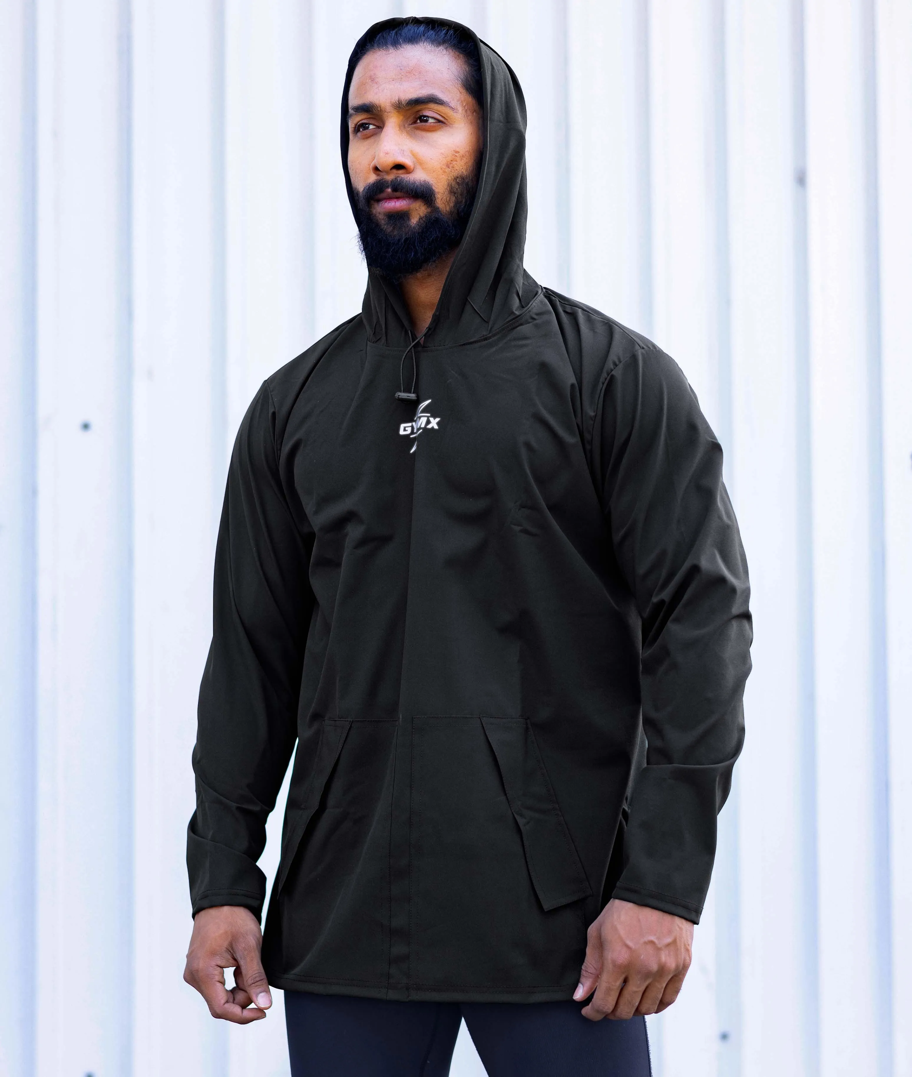 Storm Waterproof Jacket 2.0- Wicked Black (with rainproof phone pockets)