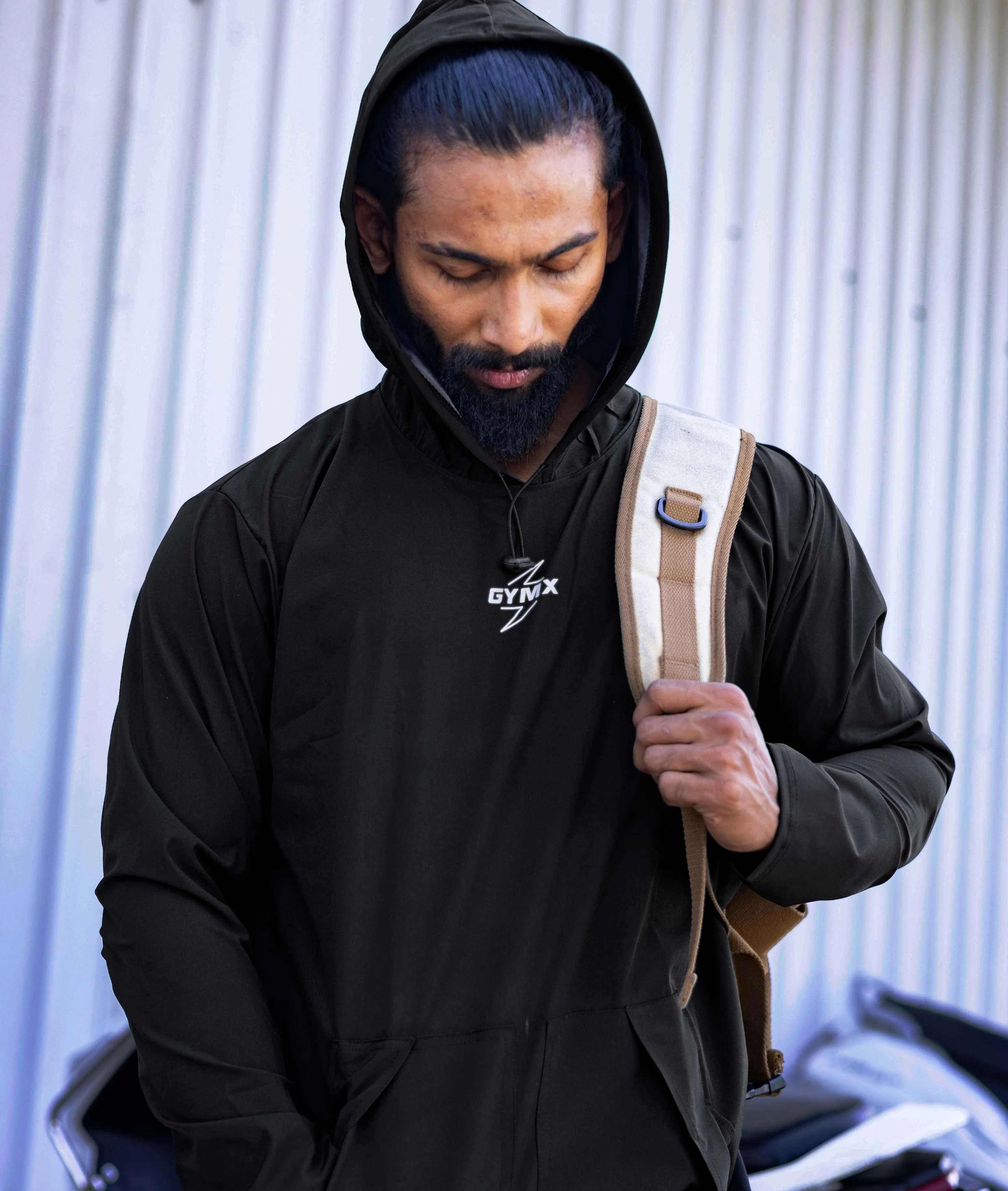 Storm Waterproof Jacket 2.0- Wicked Black (with rainproof phone pockets)