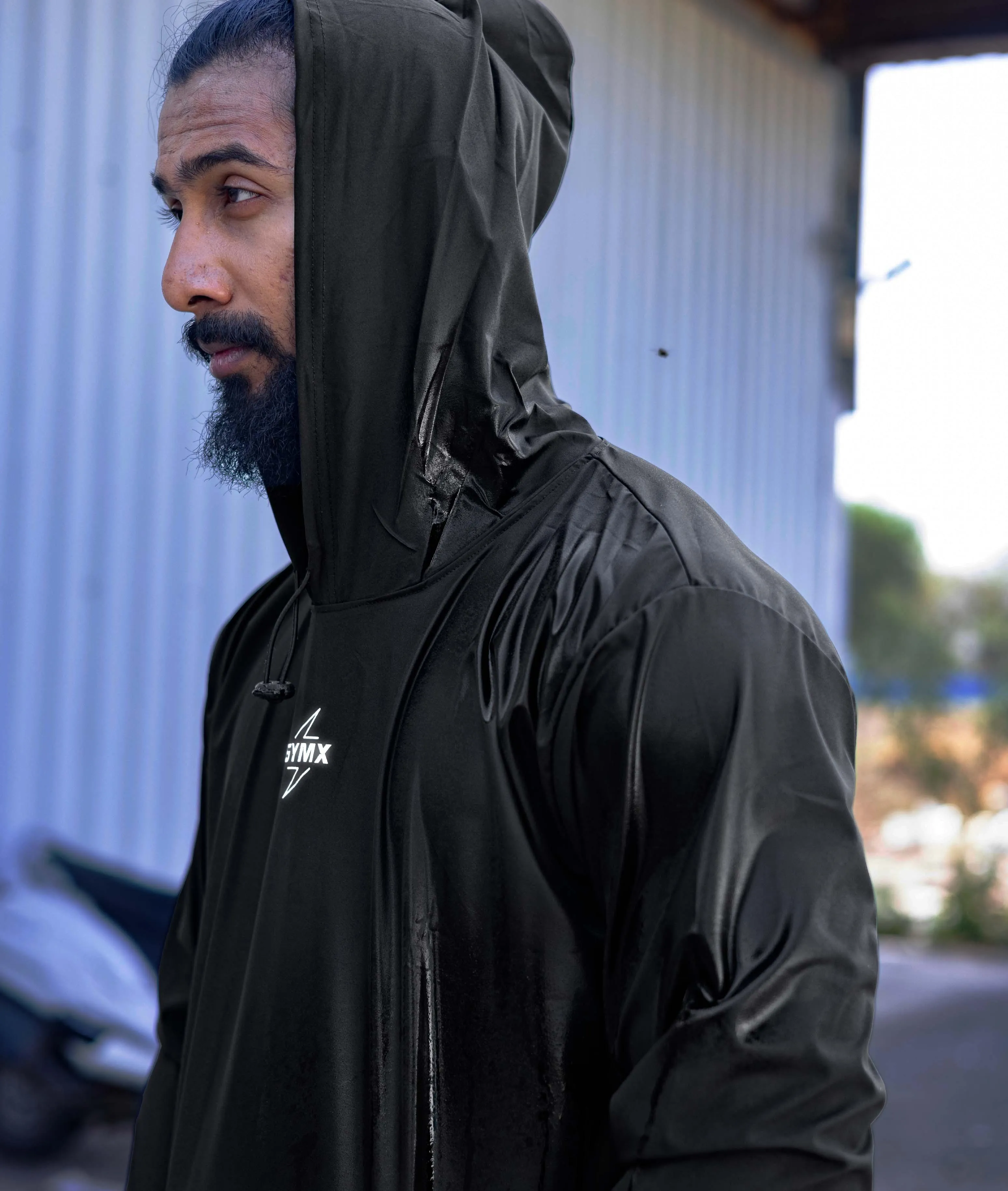 Storm Waterproof Jacket 2.0- Wicked Black (with rainproof phone pockets)