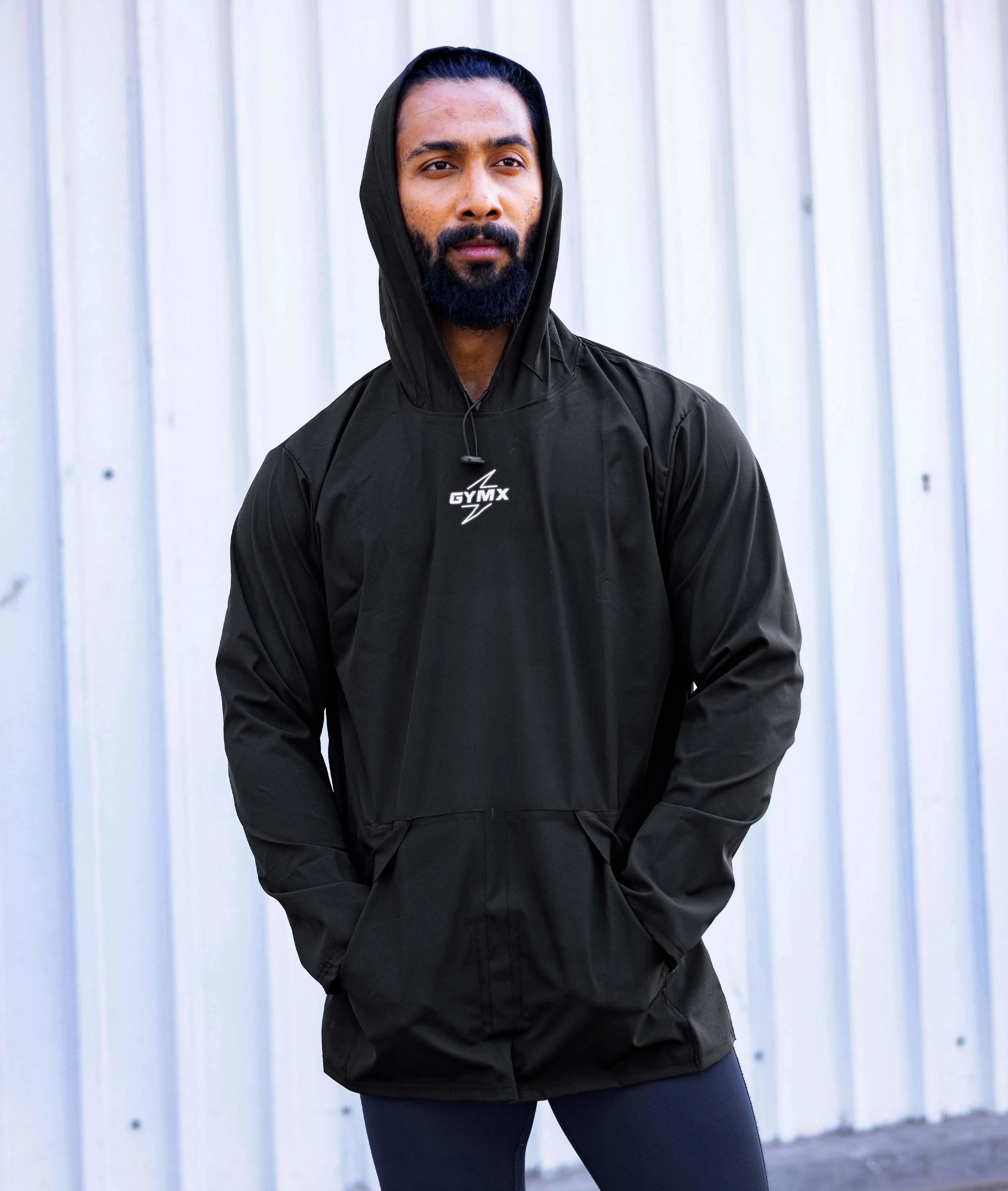 Storm Waterproof Jacket 2.0- Wicked Black (with rainproof phone pockets)