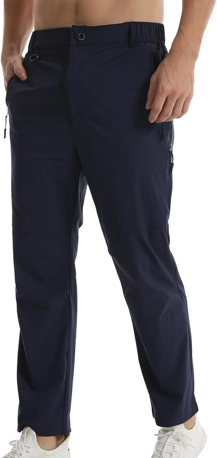 Suwangi Men's Hiking Pants Quick-Dry Outdoor Cargo Pants Lightweight Running Joggers Pants for Men Tactical Pants with Pocket