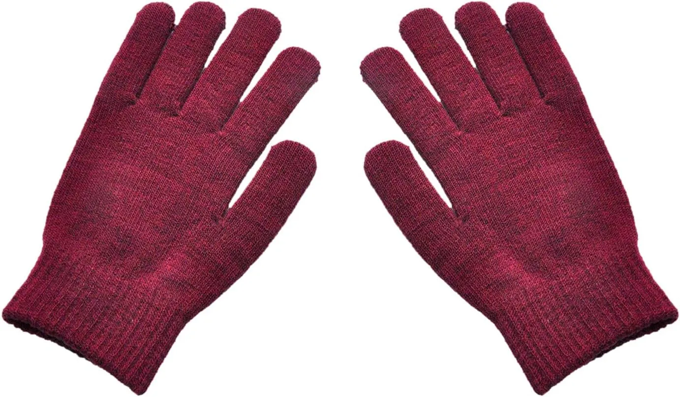 Winter Touchscreen Gloves for Men Women Warm Anti-Slip Touchscreen Lined Knit Glove for Texting, Freezer Work