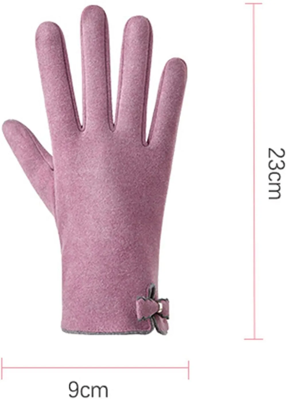 YOLAI Winter Leather Gloves for Women Warm Fashion Black Glove Leather Gloves for Women Cold Weather Touchscreen